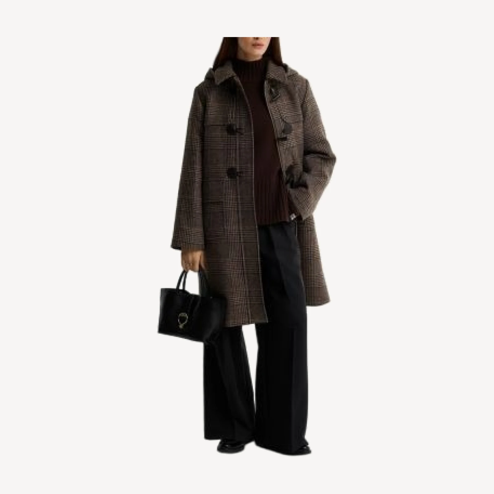Barbour Melody Check Wool Duffle Coat