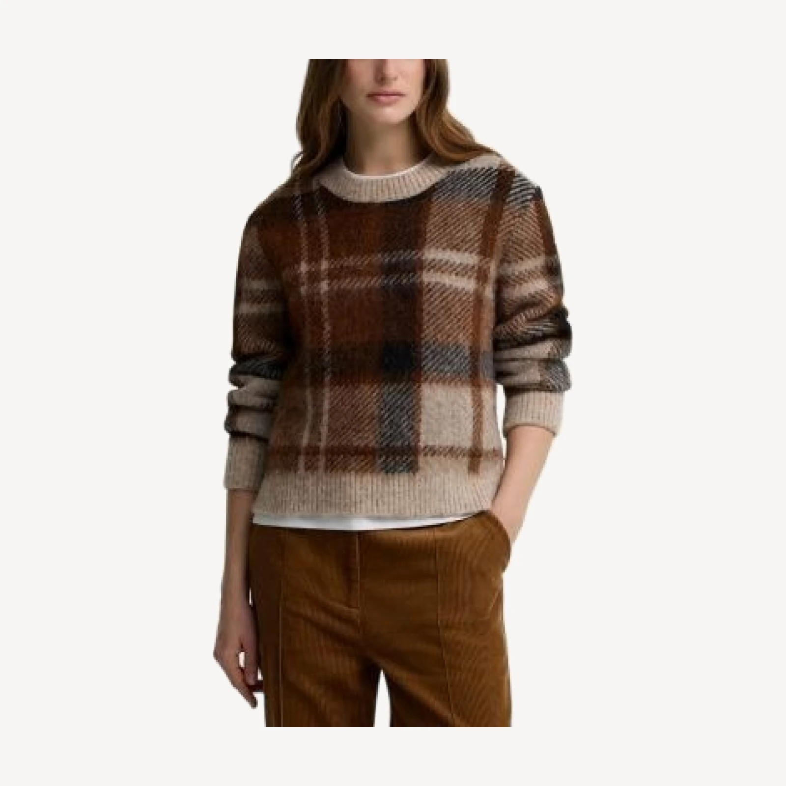 Barbour Glendyn Tartan Crewneck Sweater