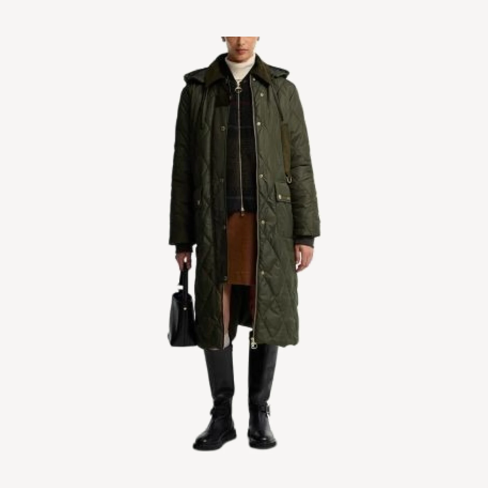 Barbour Rudson Quilted Hooded Coat