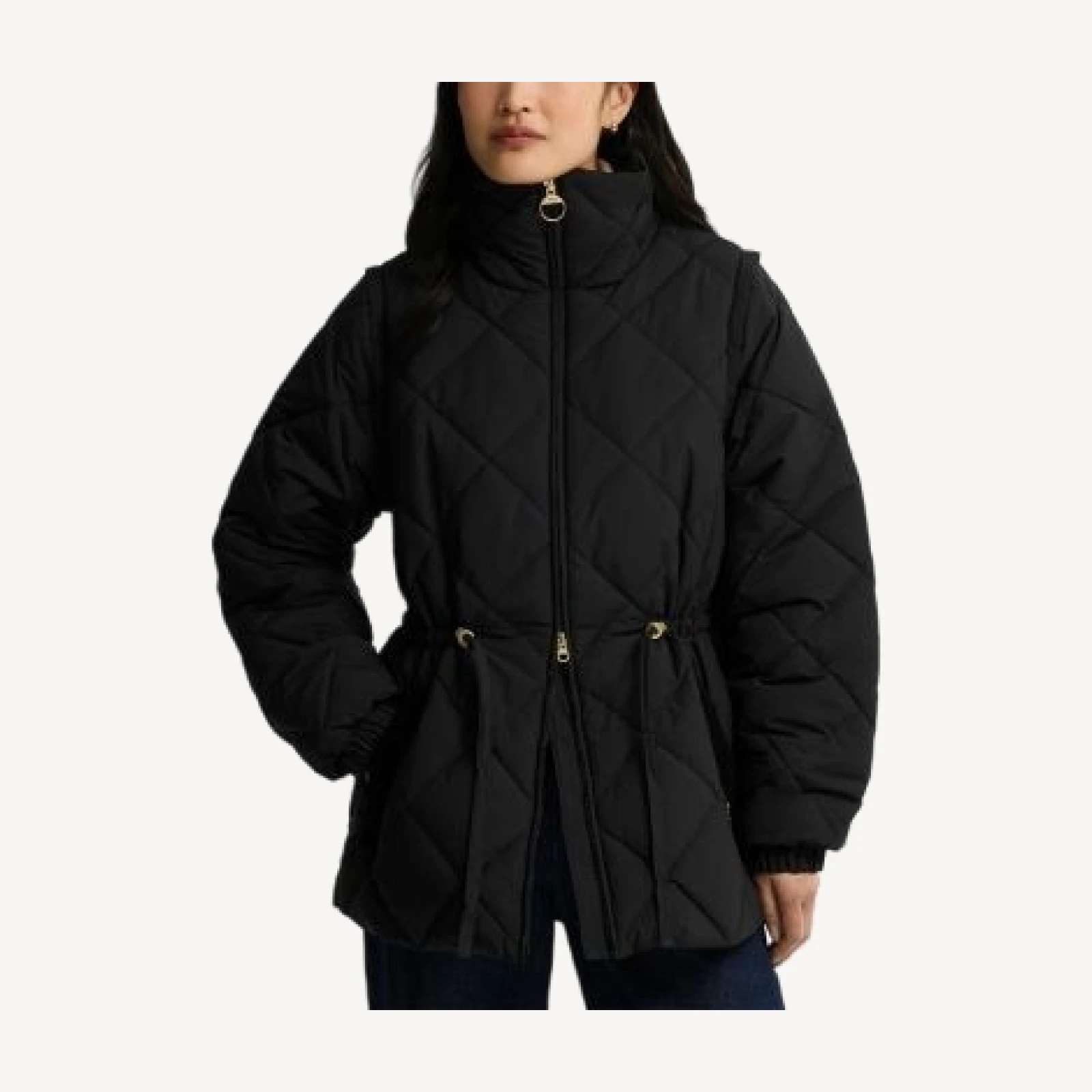 Barbour Tanfield Detachable Sleeve Puffer Coat