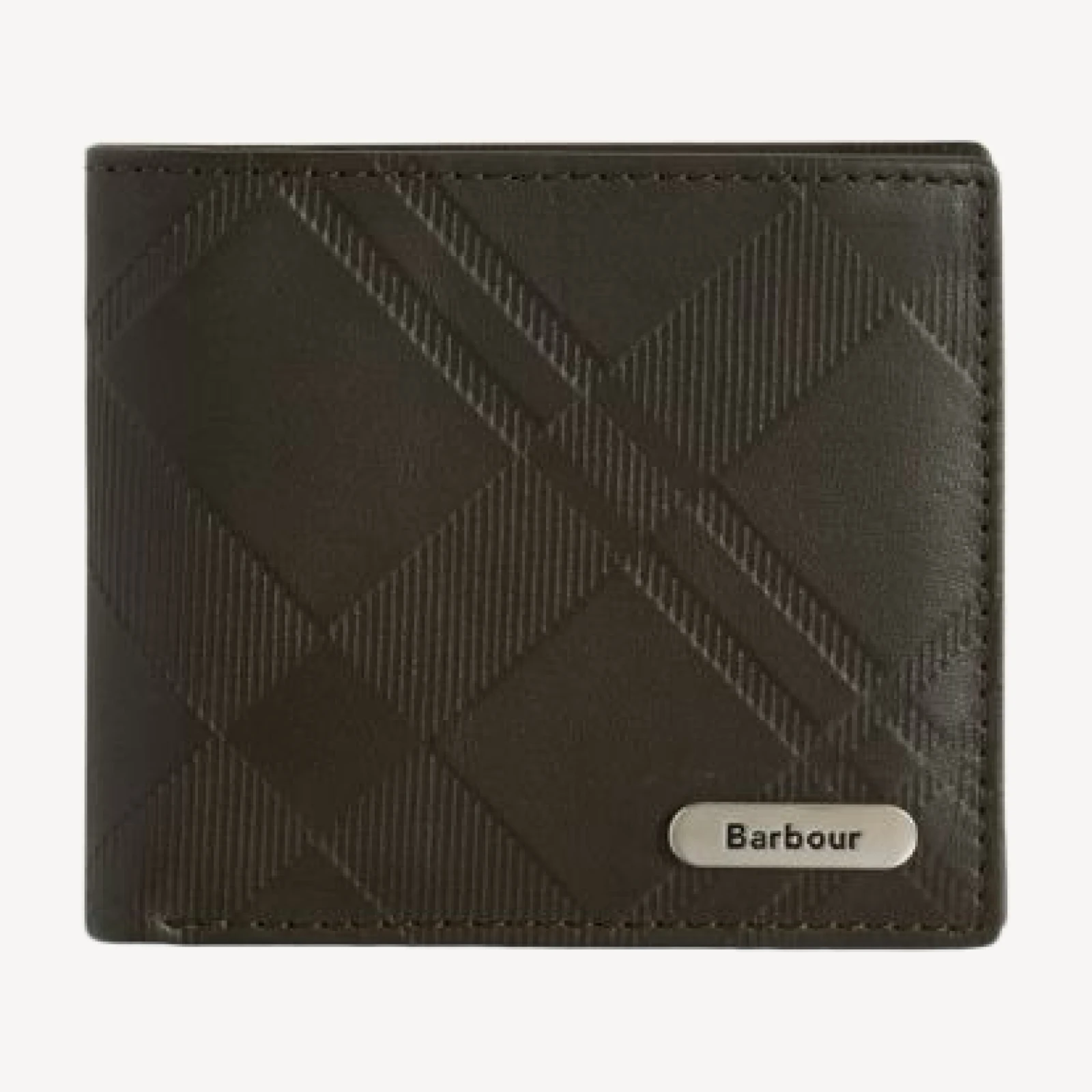 Barbour Brunton Tartan Leather Wallet