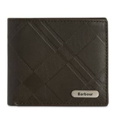 Barbour Brunton Tartan Leather Wallet