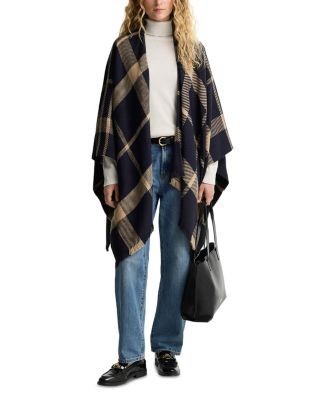 Barbour Isabelle Fringed Tartan Serape