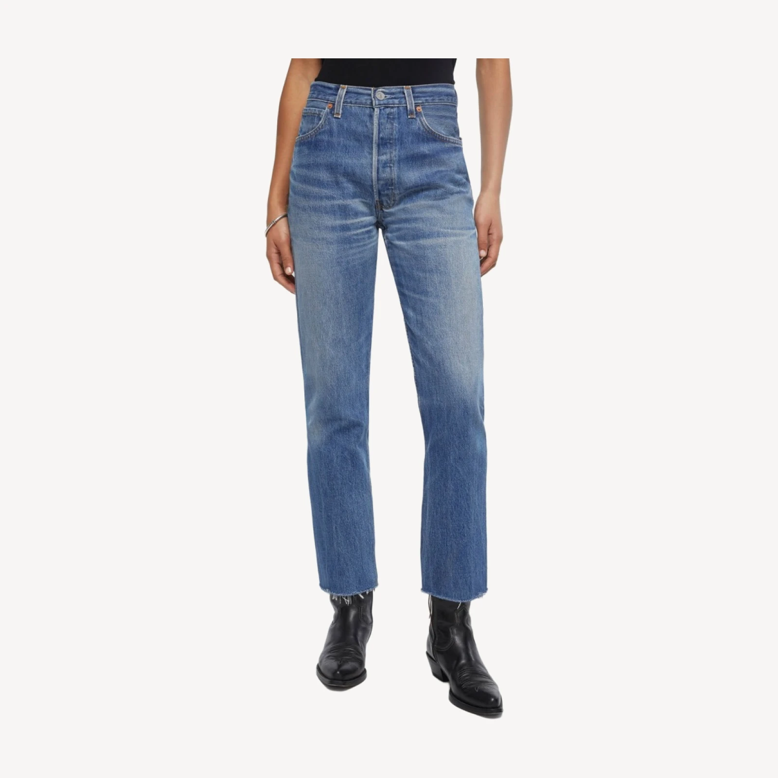 Levi's High Rise Stove Pipe - Indigo