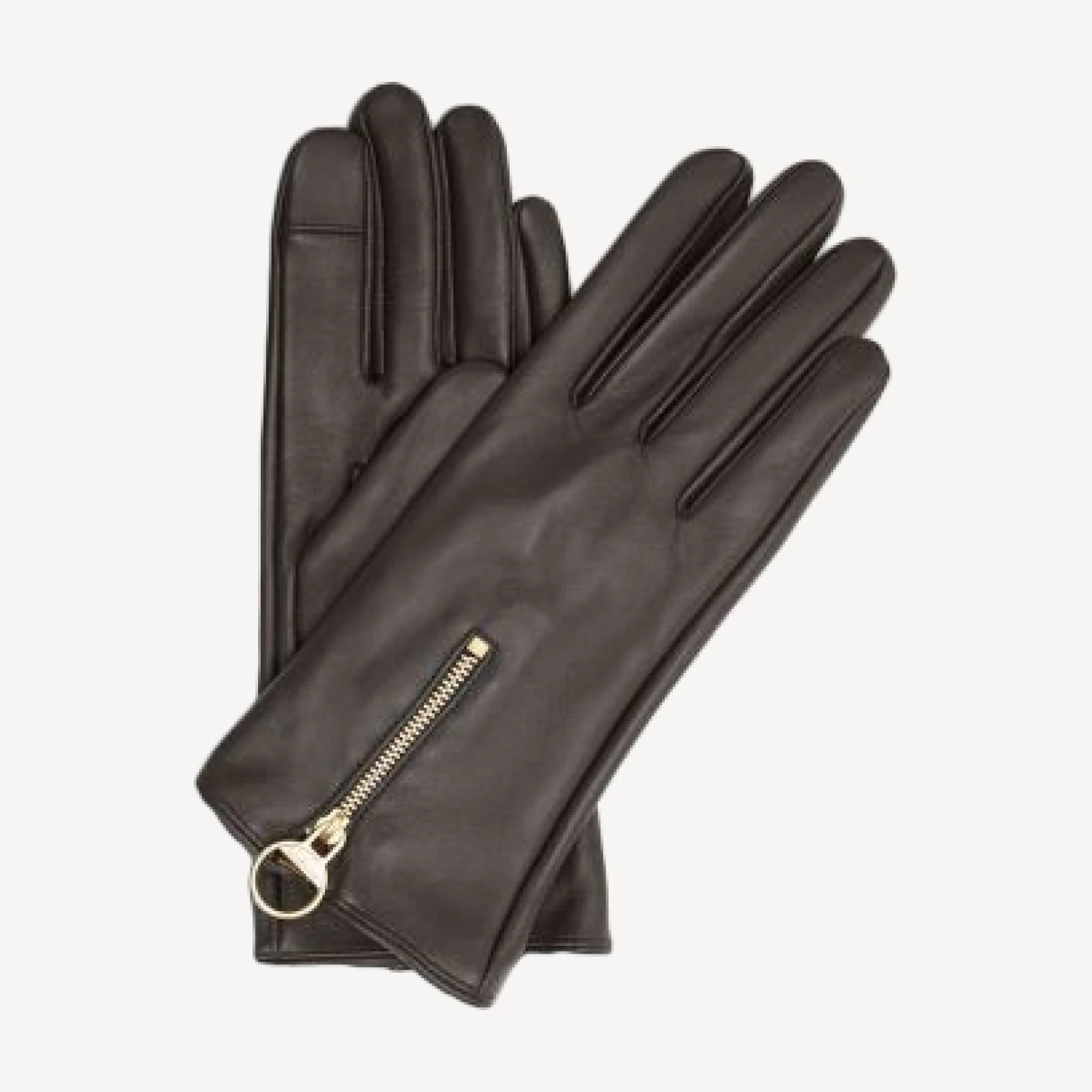 Barbour Arlene Zip Cuff Leather Tech Gloves