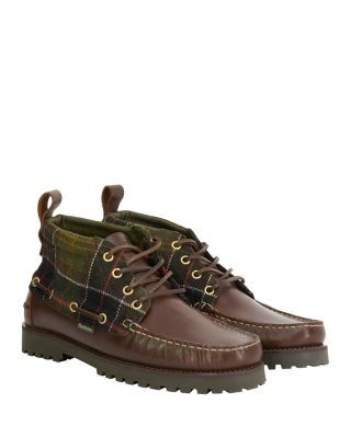 Barbour Men's Harle Tartan Mid Leather Chukka Boots