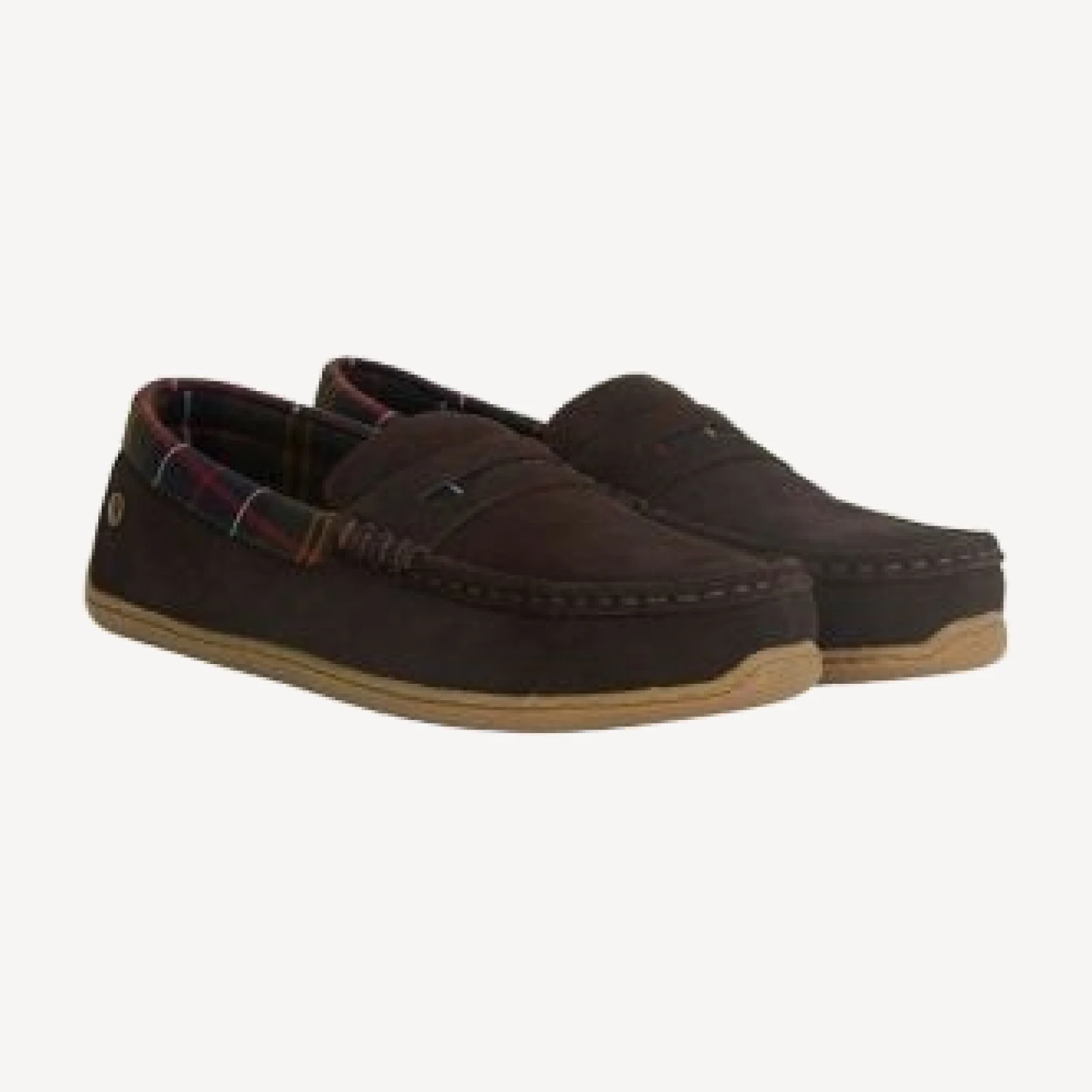 Barbour Men's Albert Suede Moc Toe Slippers