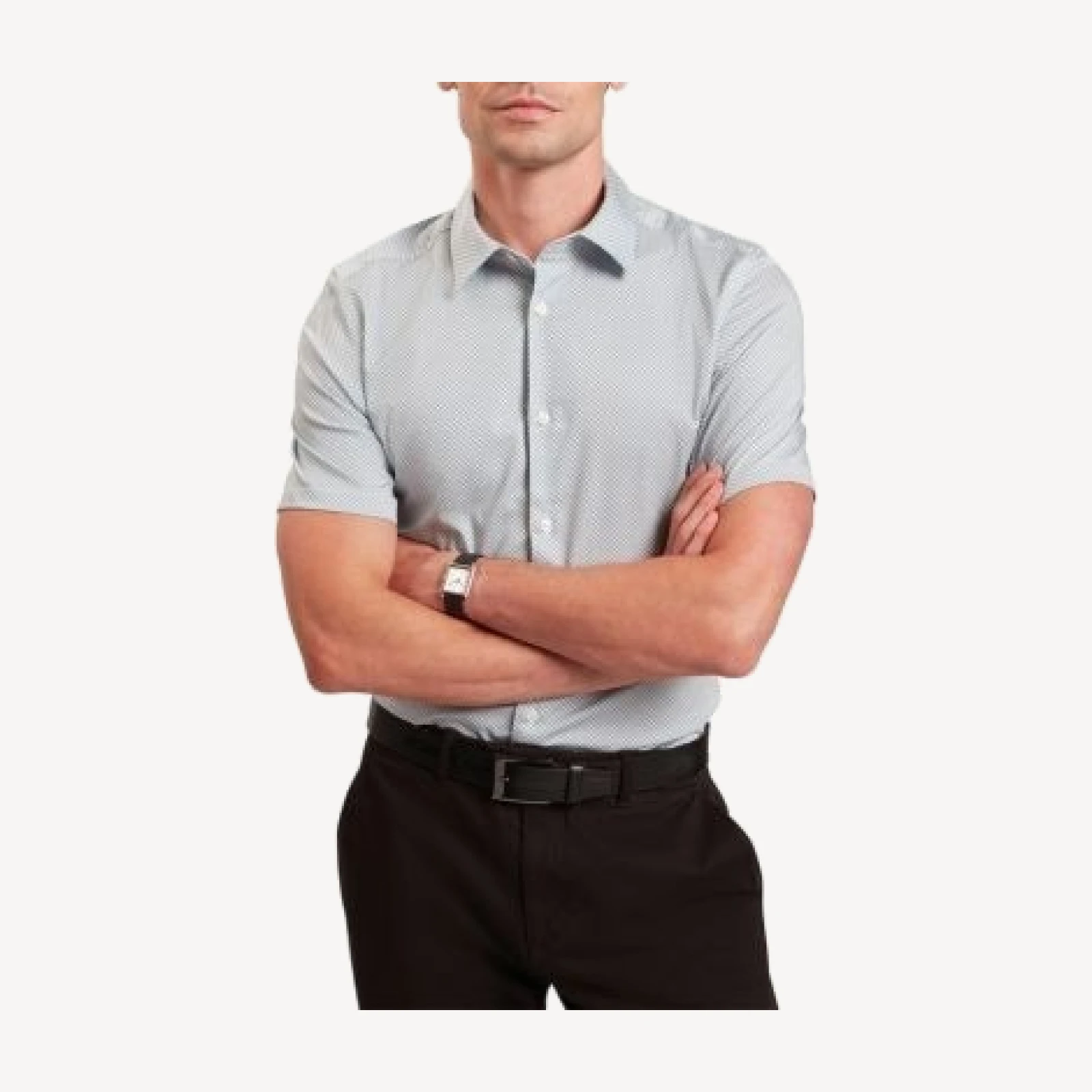 Ted Baker Romann Slim Fit Short Sleeve Button Front Shirt