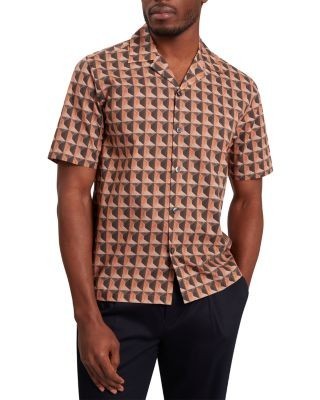 Ted Baker Nayelin Short Sleeve Relaxed Painted Geo Shirt
