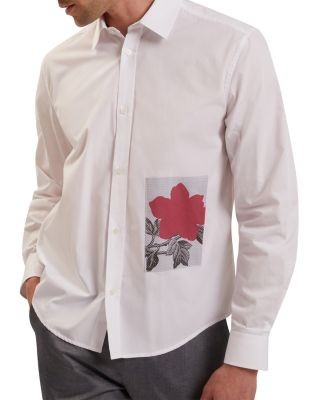 Ted Baker Alviro Long Sleeve Relaxed Placement Floral Shirt