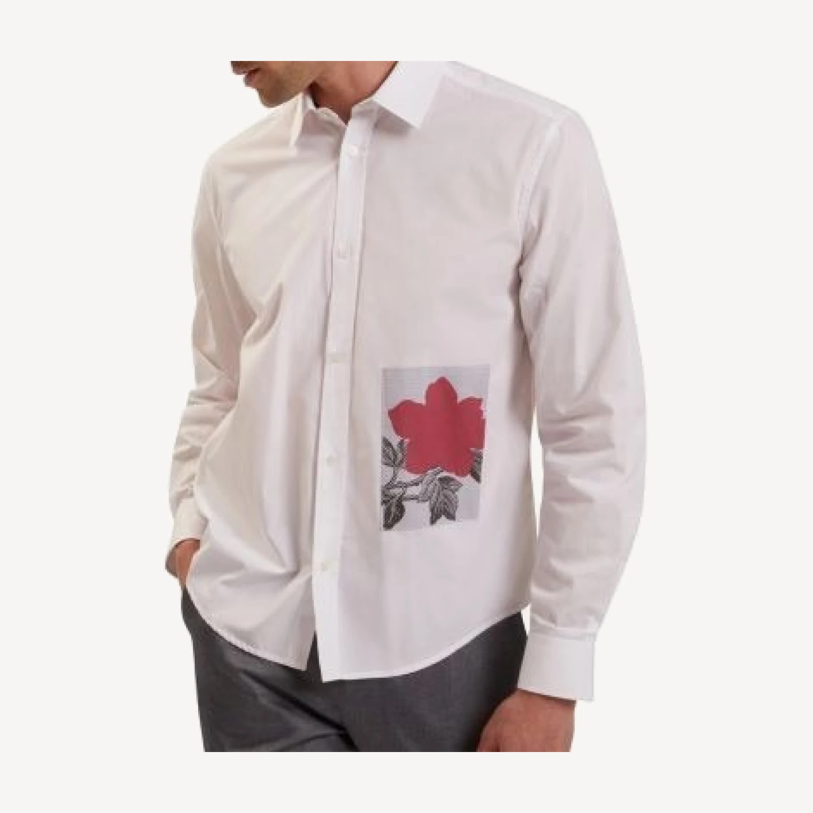 Ted Baker Alviro Long Sleeve Relaxed Placement Floral Shirt