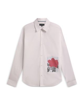 Ted Baker Alviro Long Sleeve Relaxed Placement Floral Shirt