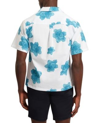 Ted Baker Atalai Short Sleeve Seersucker Floral Shirt