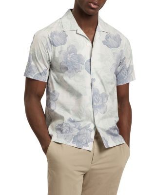 Ted Baker Cesiro Short Sleeve Botanical Floral Print Shirt