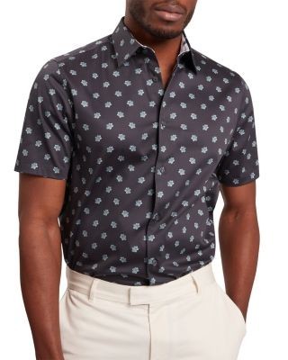 Ted Baker Chaska Short Sleeve Regular Fit Ditsy Floral Print Shirt