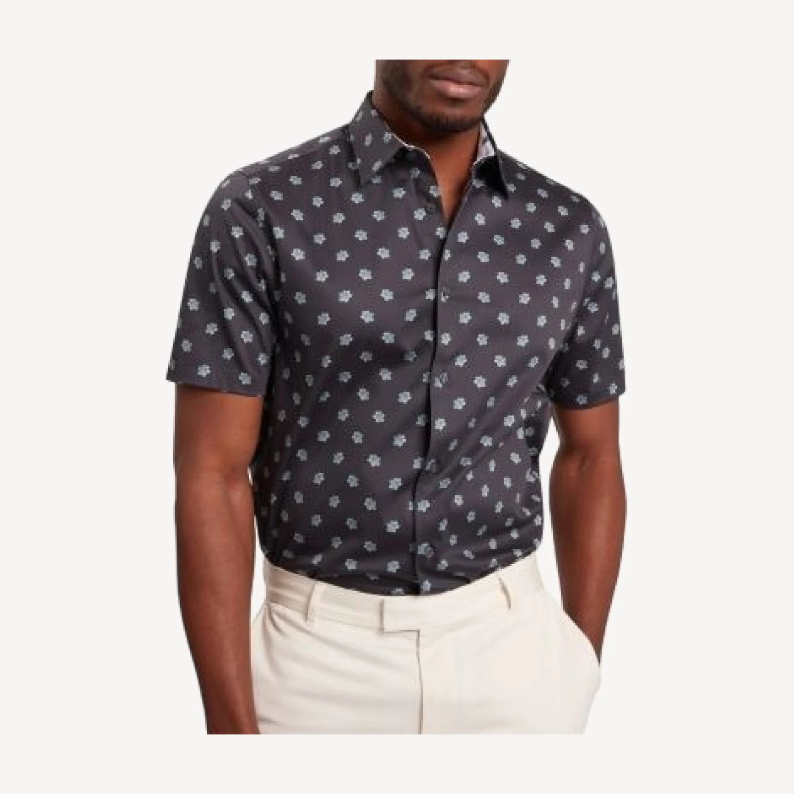 Ted Baker Chaska Short Sleeve Regular Fit Ditsy Floral Print Shirt
