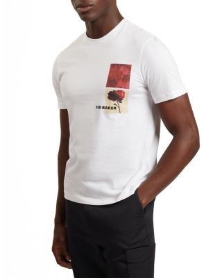 Ted Baker Floraen Short Sleeve Chest Graphic Tee