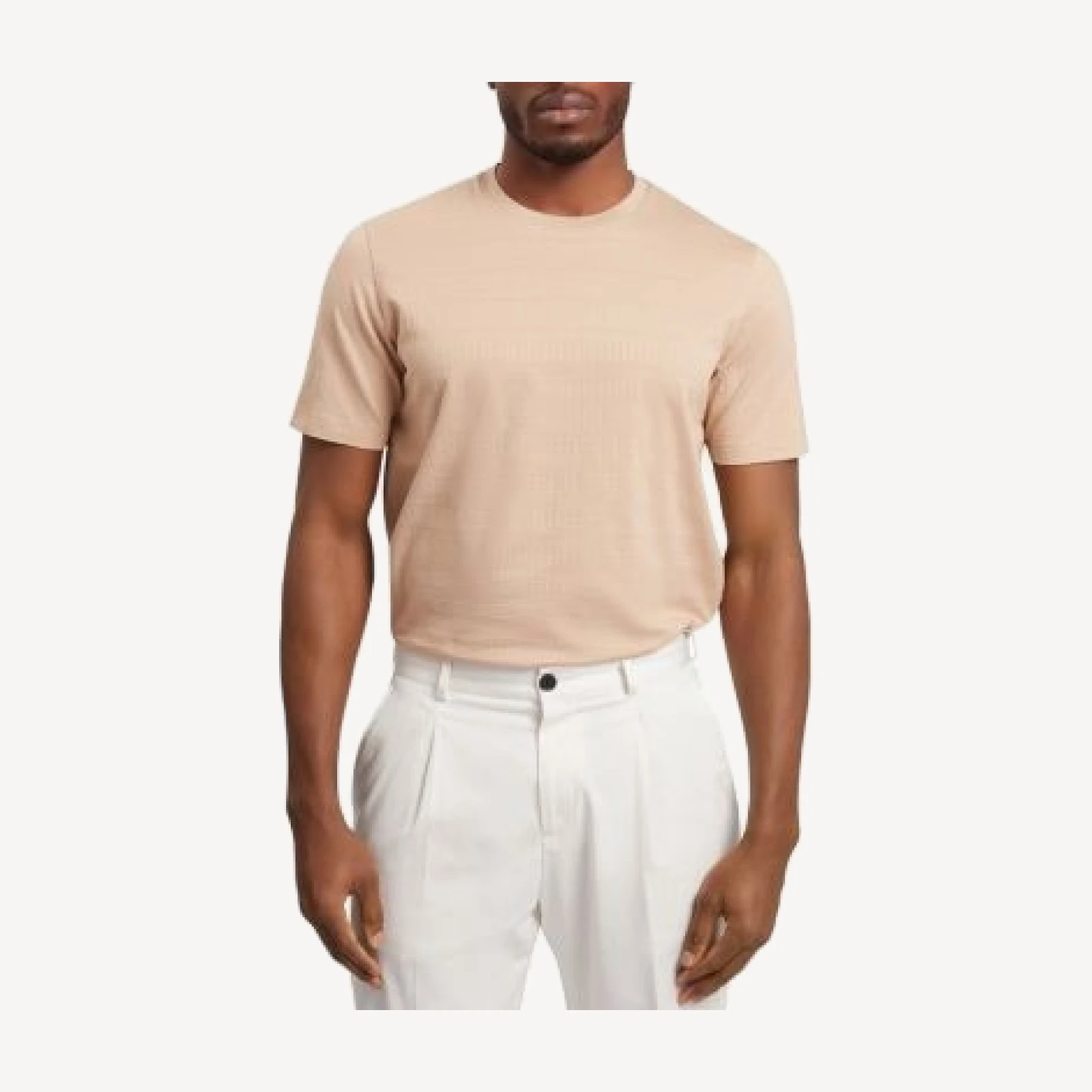 Ted Baker Xadiel Mixed Textured Stripes T-Shirt