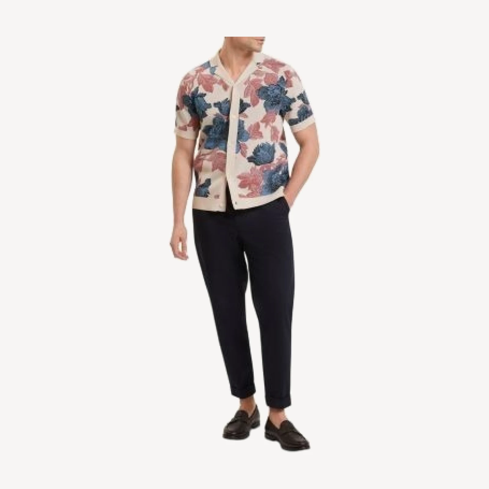Ted Baker Ashqara Short Sleeve Relaxed Floral Button Through Shirt