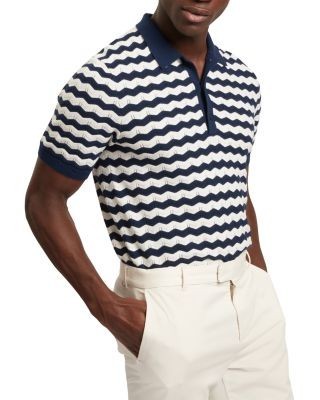 Ted Baker Froobie Short Sleeve Wavy Stitch Detail Polo