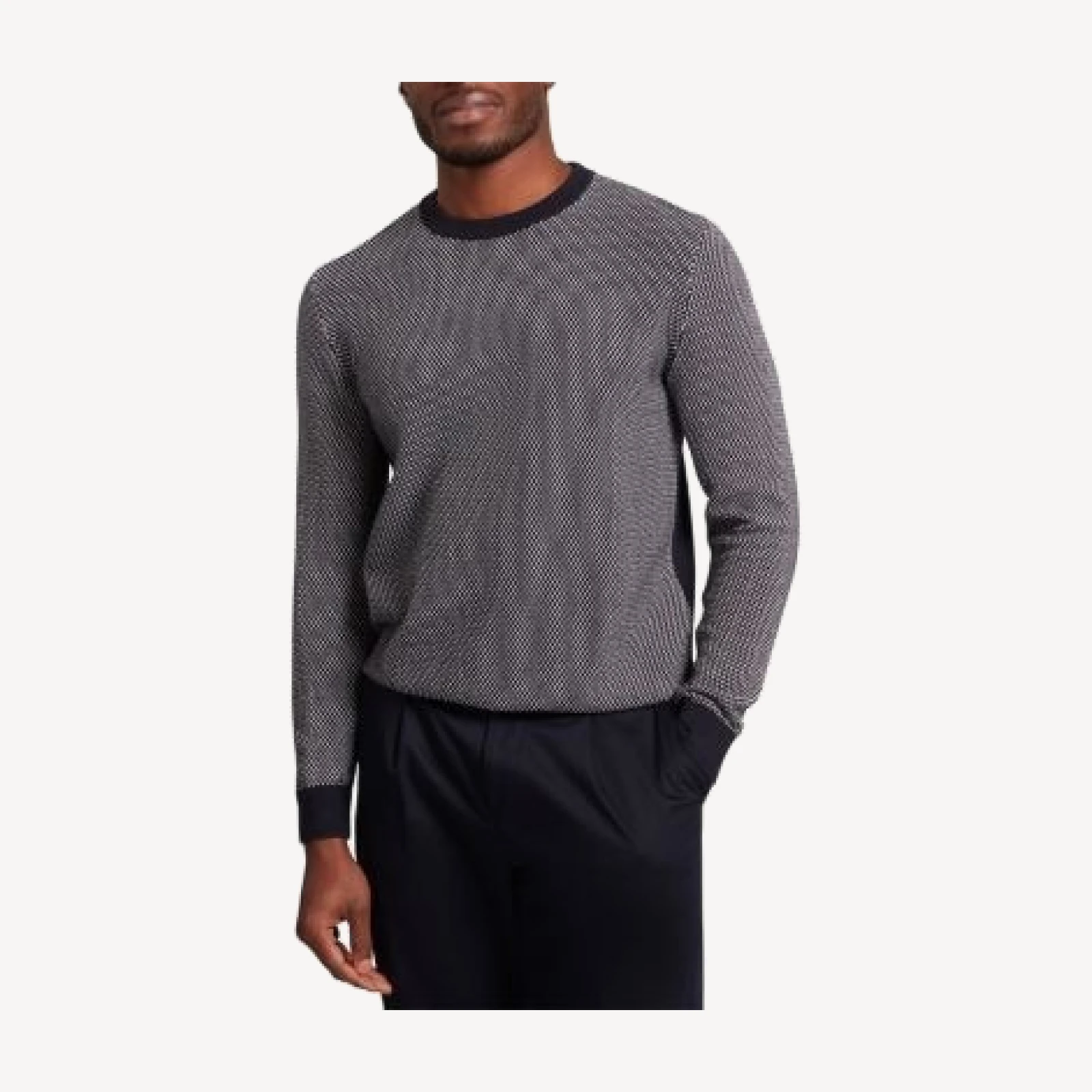 Ted Baker Neopoti Long Sleeve Small Stitch Crewneck Tee