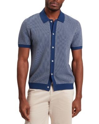 Ted Baker Noliva Short Sleeve Small Stitch Button Through Polo