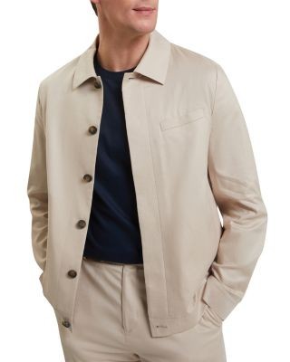 Ted Baker Rubinoj Cotton Tencel Smart Harrington Jacket