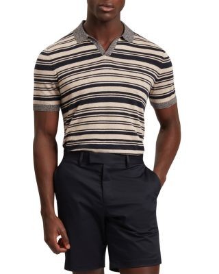 Ted Baker Brodi Striped Knit Polo Shirt