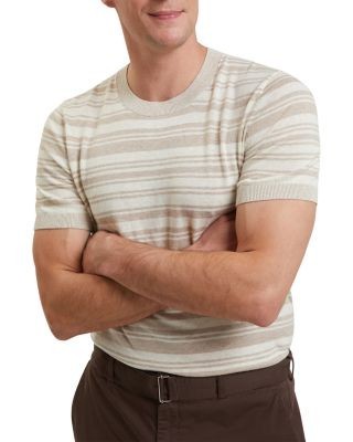 Ted Baker Linen Blend Stripe Knitted Tee