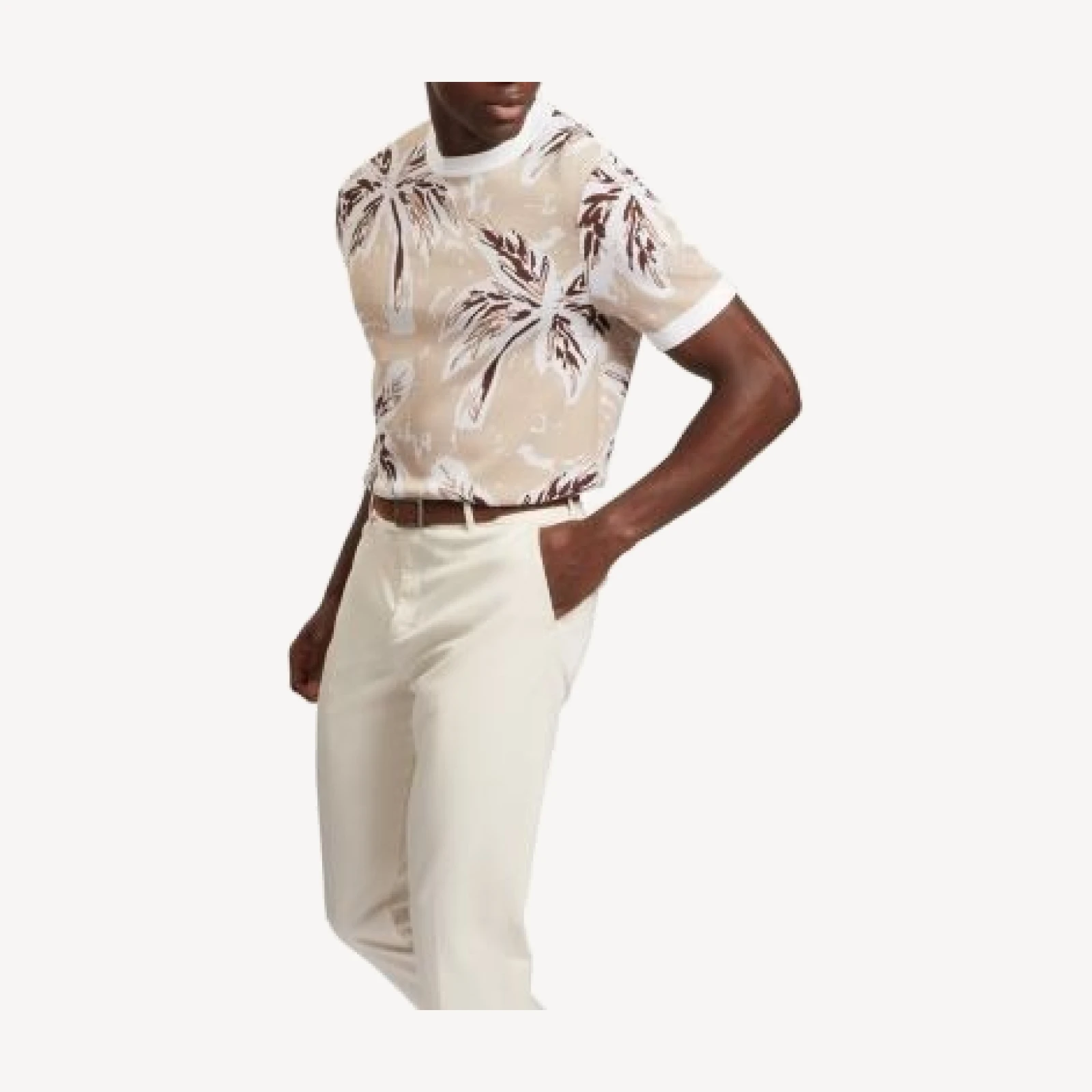 Ted Baker Ezrra Knit Leaf T-Shirt