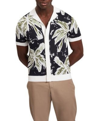 Ted Baker Kyes Knitted Leaf Camp Shirt
