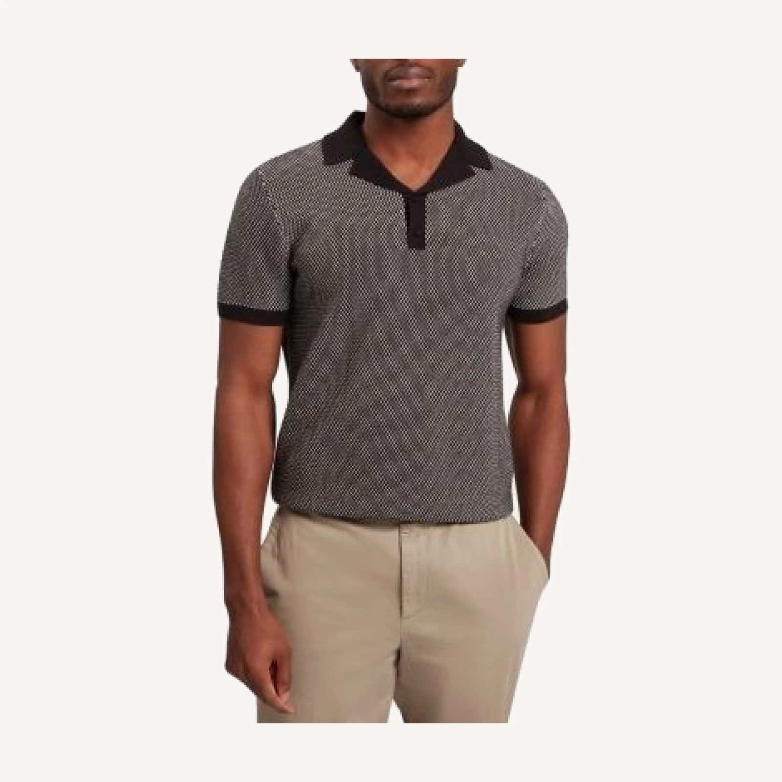 Ted Baker Gregry Small Stitch Knit Polo Shirt