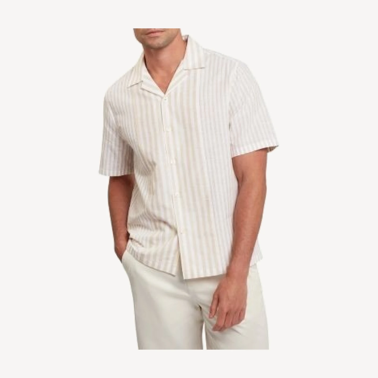 Ted Baker Alverez Relaxed Fit Mixed Stripe Shirt
