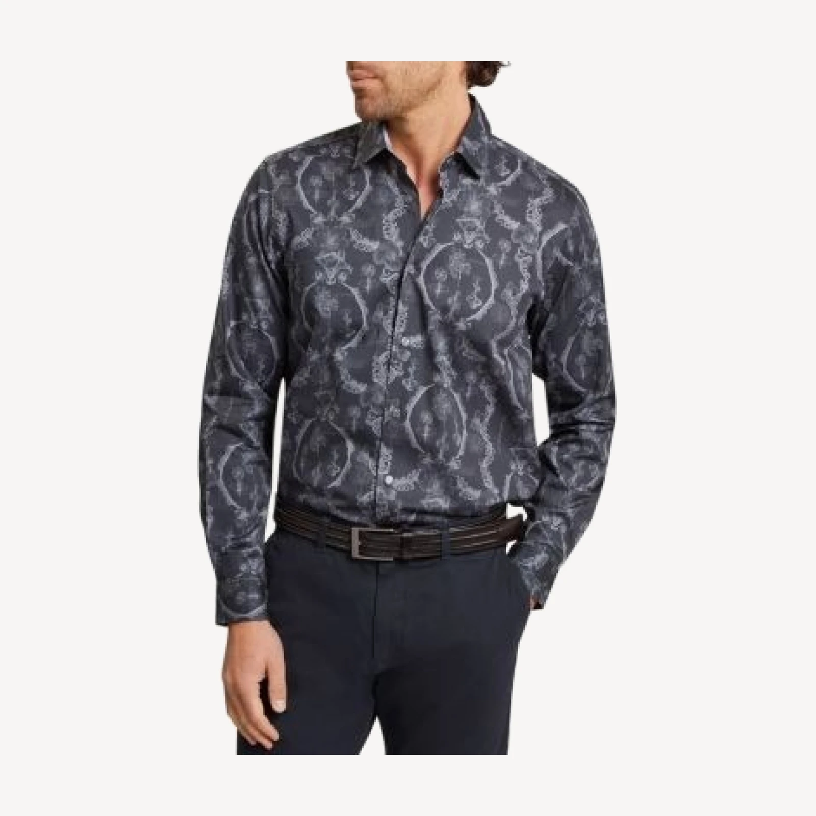 Ted Baker Baddley Regular Fit Lace Pattern Shirt