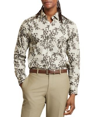 Ted Baker Dornan Regular Fit Shadow Leaf Print Shirt