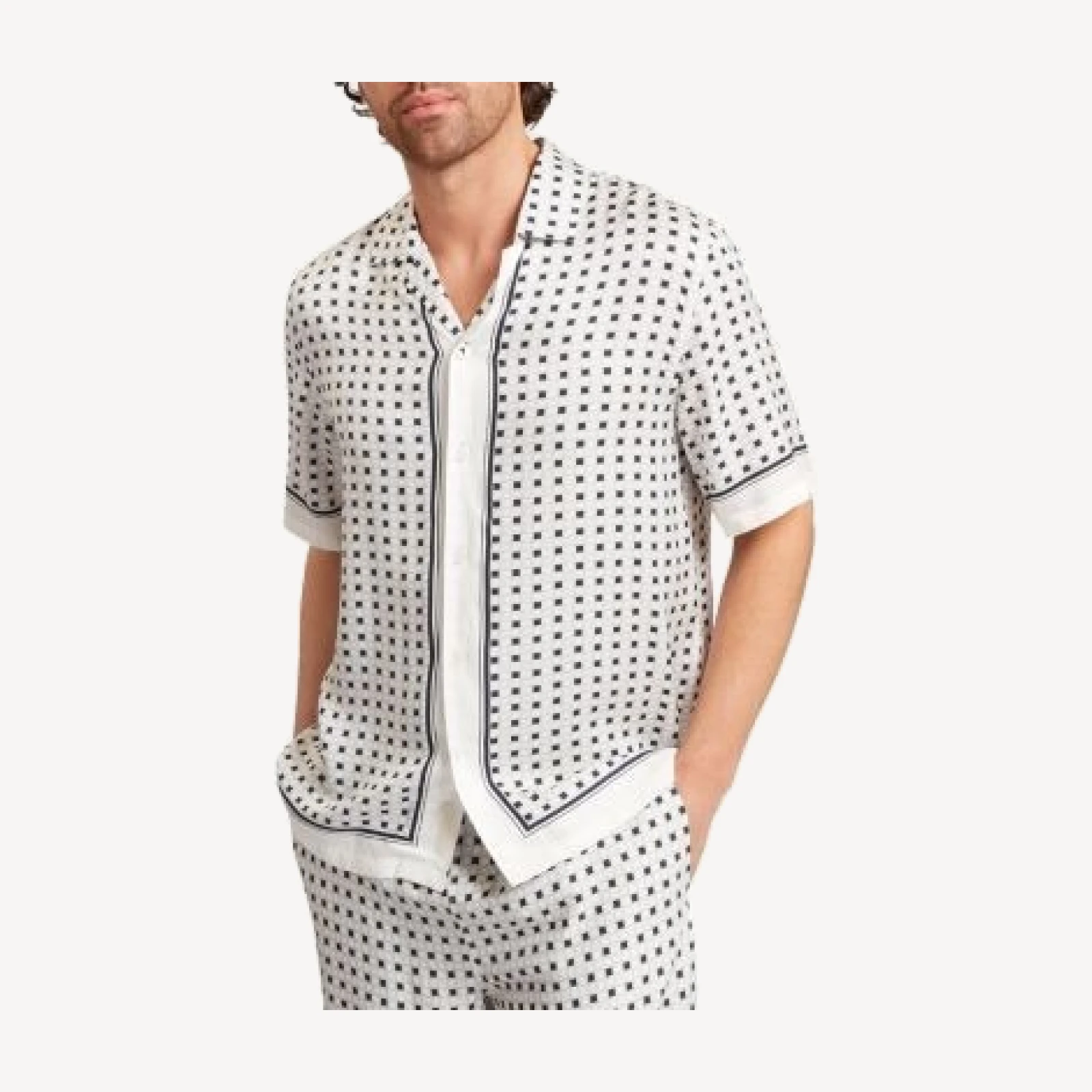 Ted Baker Ferran Relaxed Fit Geo-Pattern Shirt