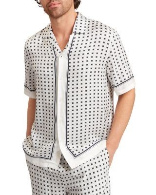 Ted Baker Ferran Relaxed Fit Geo-Pattern Shirt