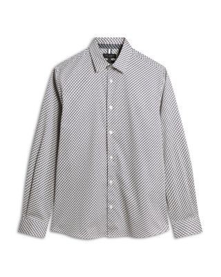 Ted Baker Grelish Slim Fit Micro Pattern Shirt