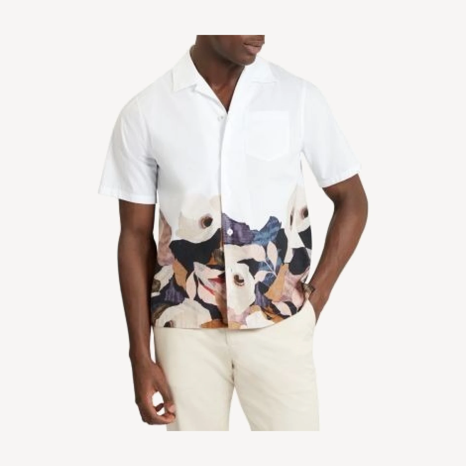 Ted Baker Moussa Floral Print Pocket Shirt