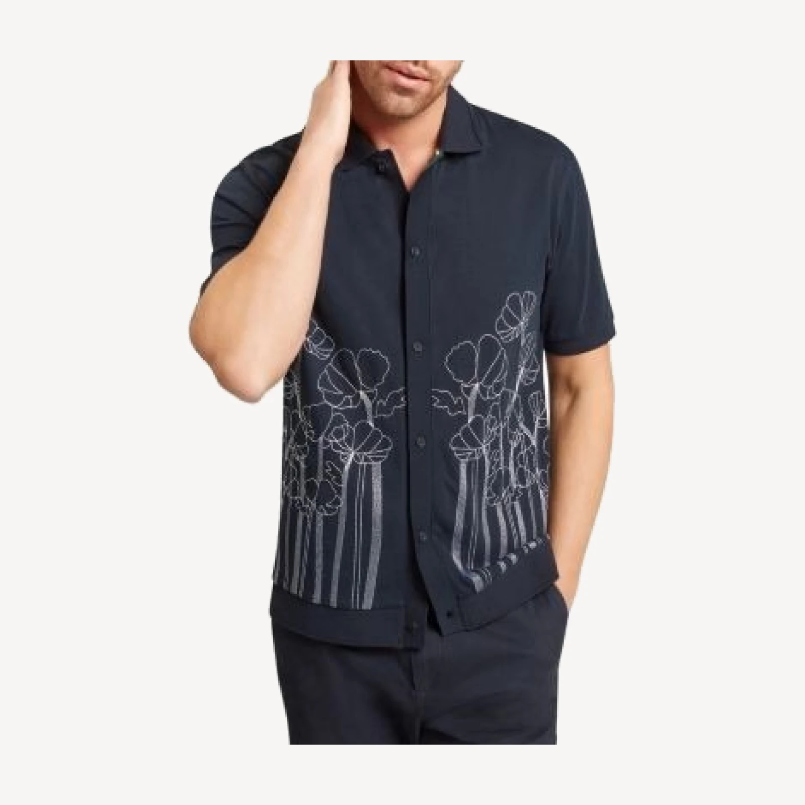 Ted Baker Actton Embroidered Floral Shirt