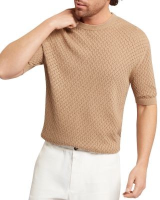 Ted Baker Ferris Relaxed Fit Diamond Crochet Sweater T-Shirt