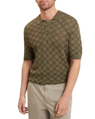 Ted Baker Geometric Stitch Polo Shirt