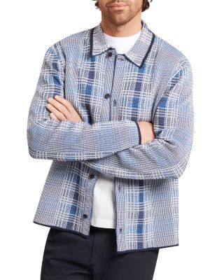 Ted Baker Mosens Check Stitch Button Jacket