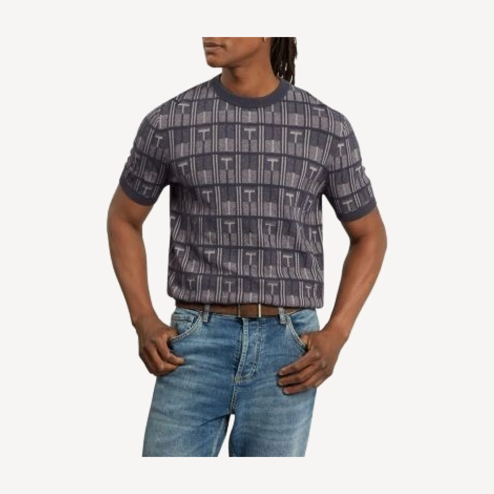 Ted Baker Britton Short Sleeve Jacquard Tee