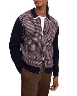Ted Baker Mescal Long Sleeve Waffle Stitch Jacket