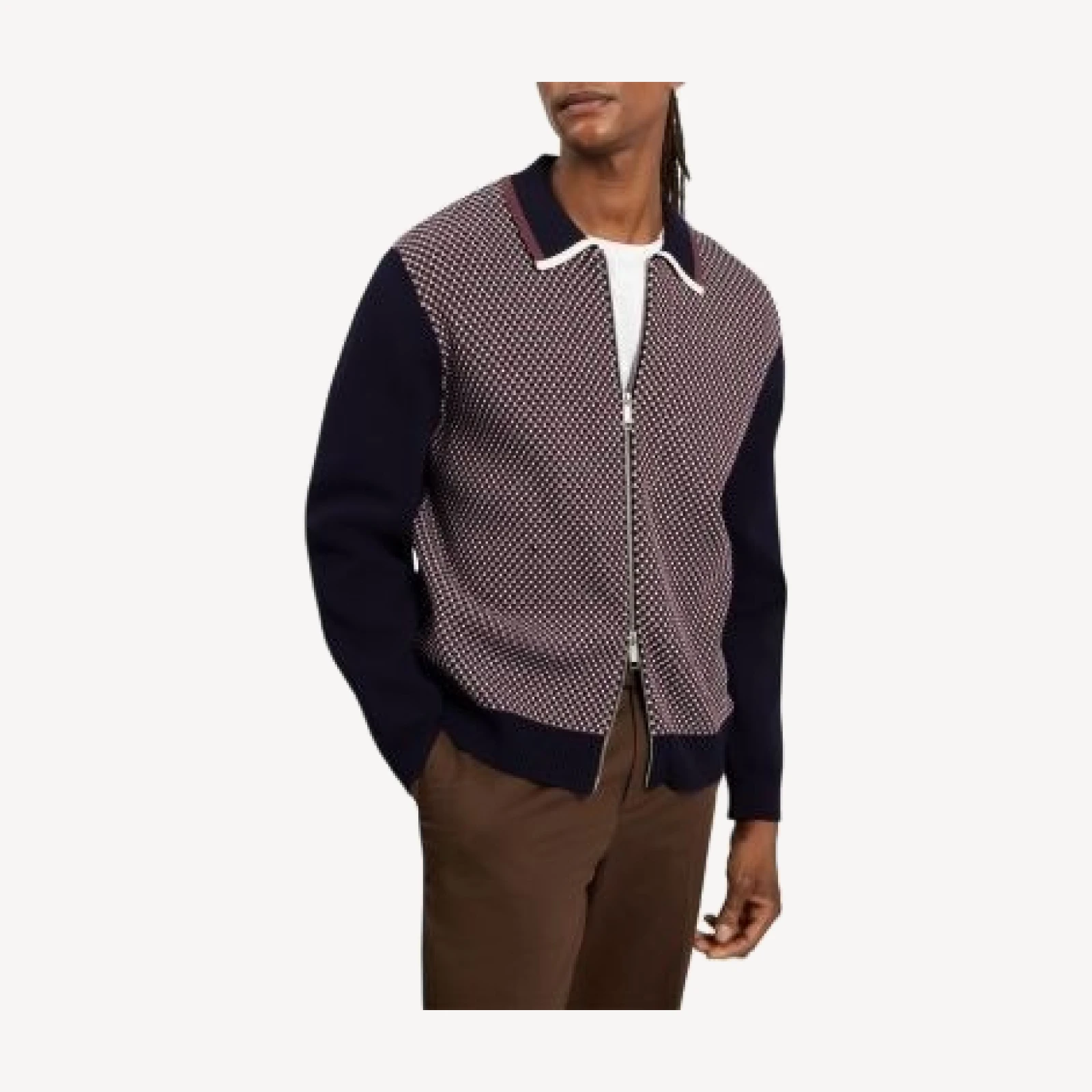 Ted Baker Mescal Long Sleeve Waffle Stitch Jacket