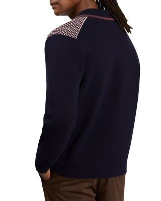 Ted Baker Mescal Long Sleeve Waffle Stitch Jacket