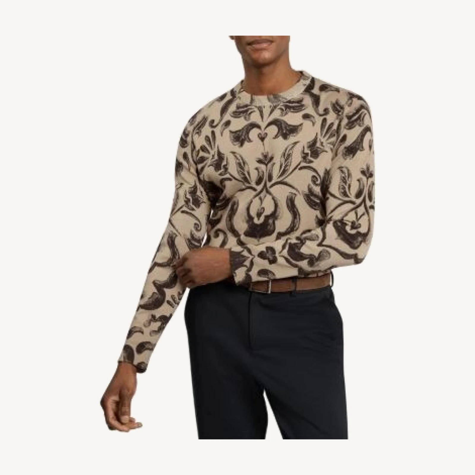 Ted Baker Bayllis Long Sleeve Printed Crew