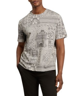Ted Baker Bondss Short Sleeve Print Relaxed Tee