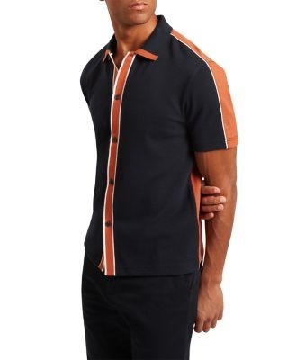 Ted Baker Tirvin Short Sleeve Two Tone Sweater Polo